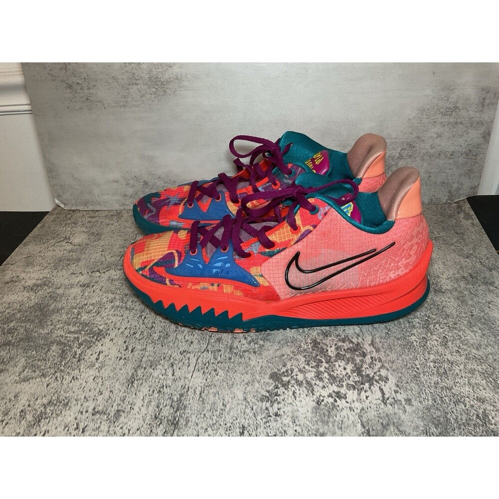 Kyrie 4s Low Crimson Red Size 12 One World People - Picture 3 of 6
